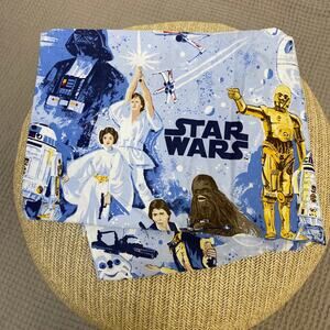 PBK Pottery Barn Kids Star Wars Sheet Twin Flat New Hope EUC Craft Decor